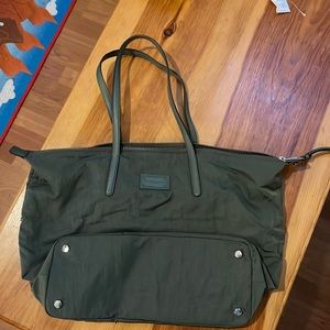 Rebecca Minkoff Olive green tote bag- slouchy, nylon